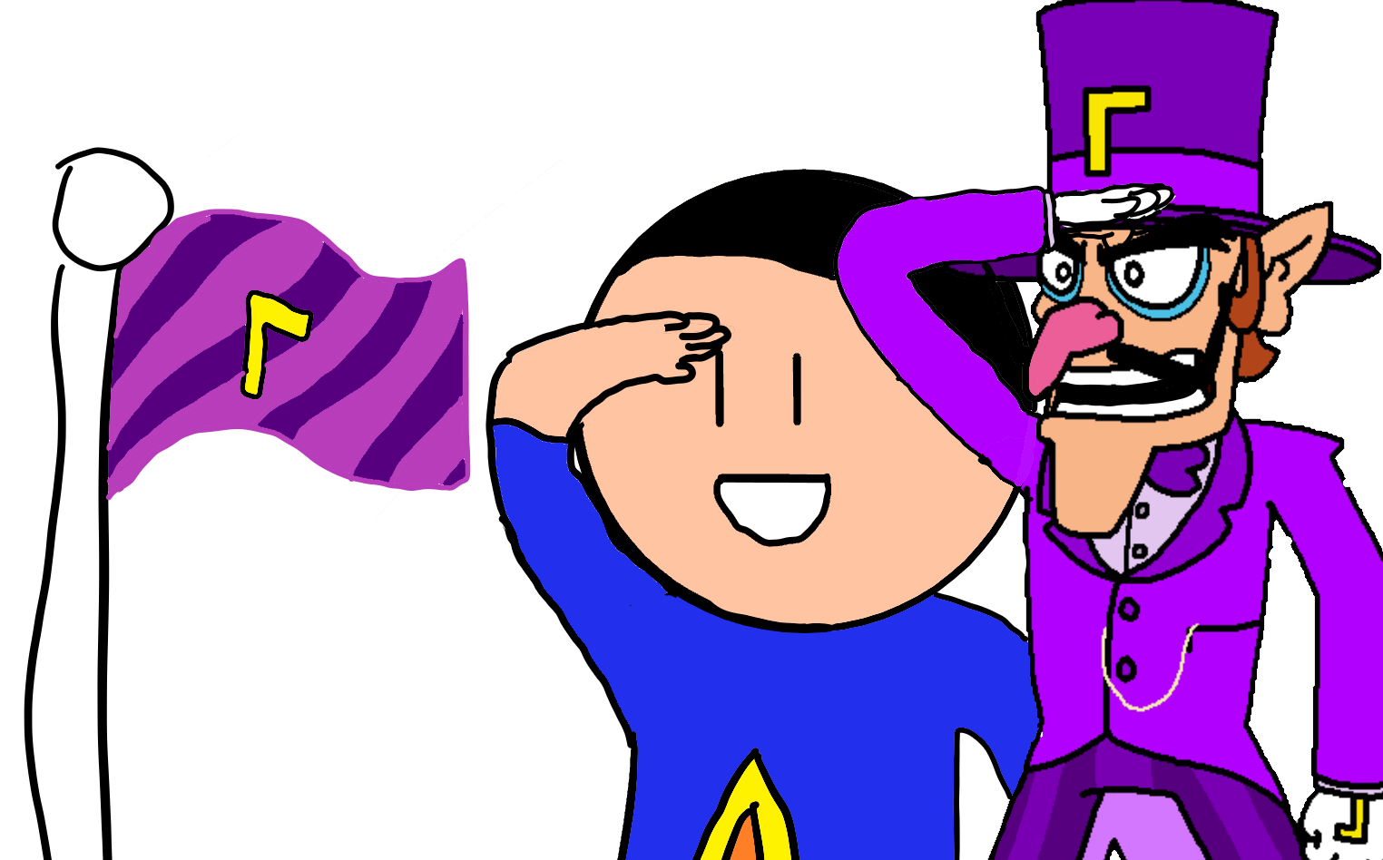 Mags and WT Saluting.png