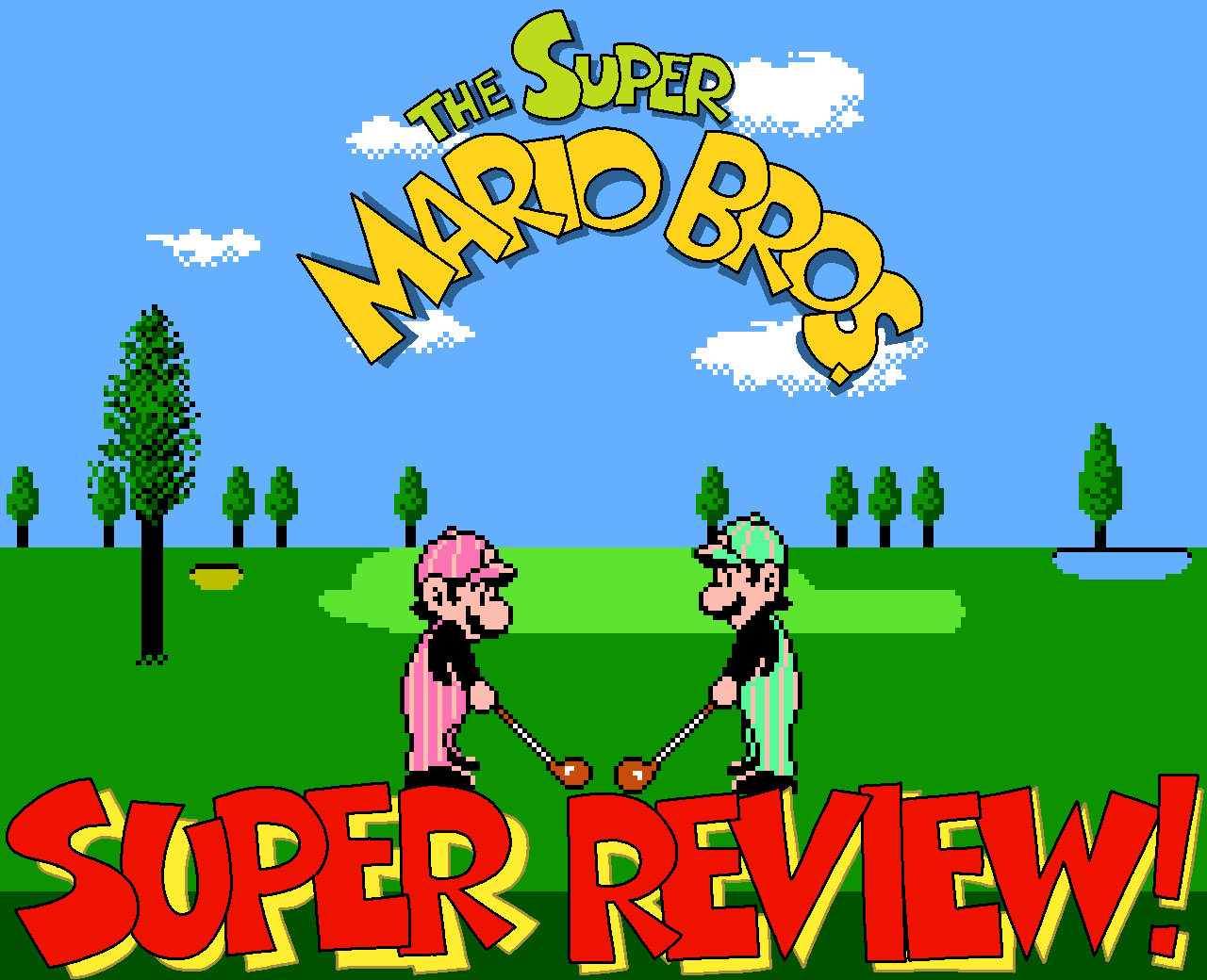 The Super Mario Bros. Super Review! (2021) - 12. NES Open Tournament Golf.png