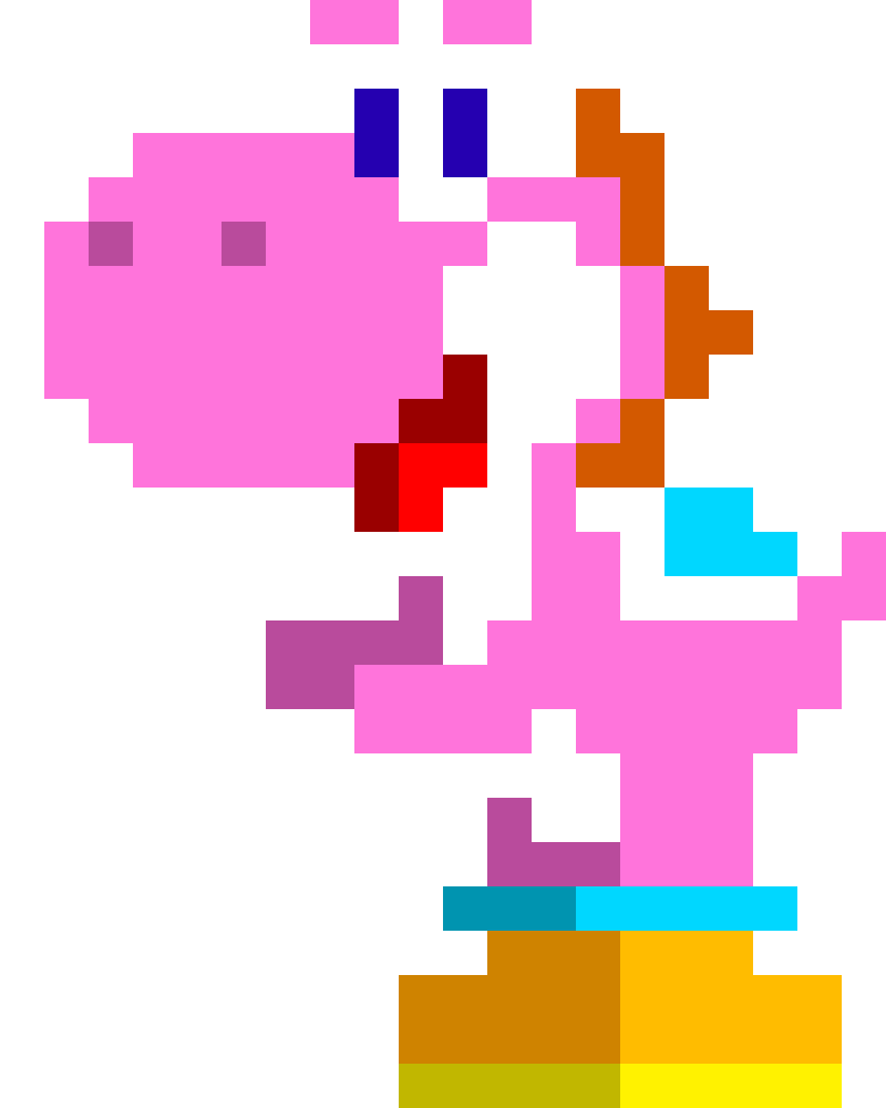 Pink Yoshi Wave.gif
