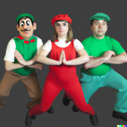 DALL·E 2022-09-21 00.02.36 - mario, luigi and CACKLETTA are in an improv group.png