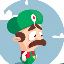 DALL·E 2022-09-21 00.06.18 - luigi is sad that his hat flew away.png